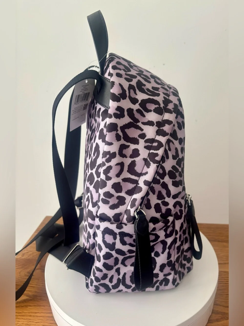 Kate Spade Chelsea Spotted Leopard Medium Backpack Violet Mist NWT